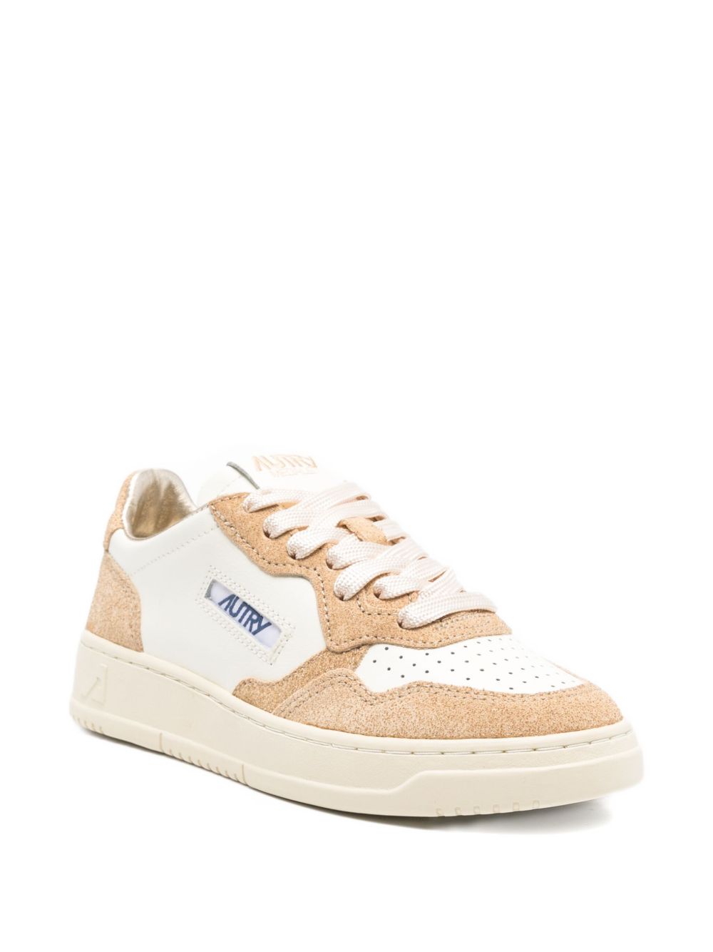 Low-Top Sneakers with Suede Inserts