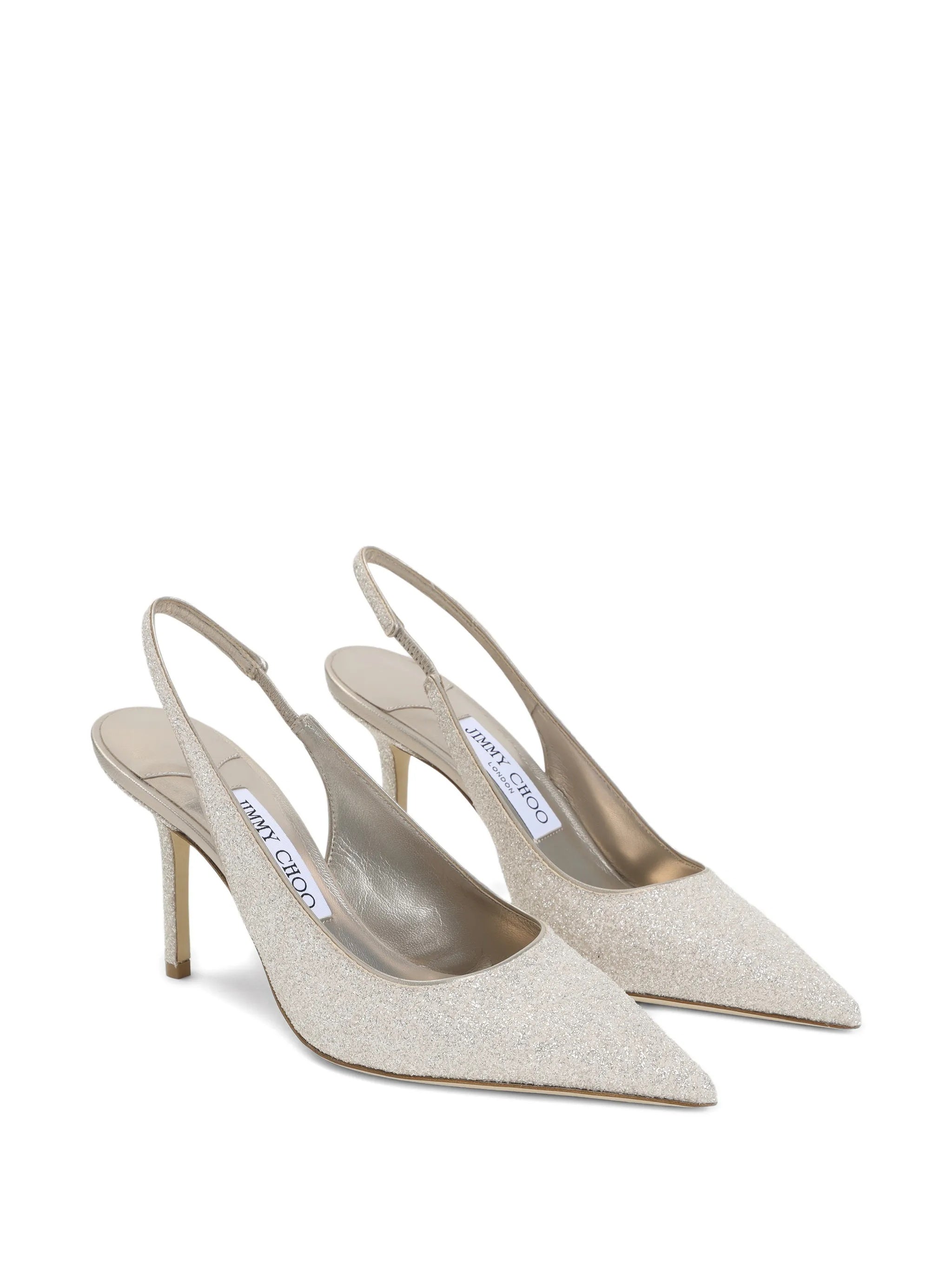 Neutral Love 85 Glitter Slingback Heels