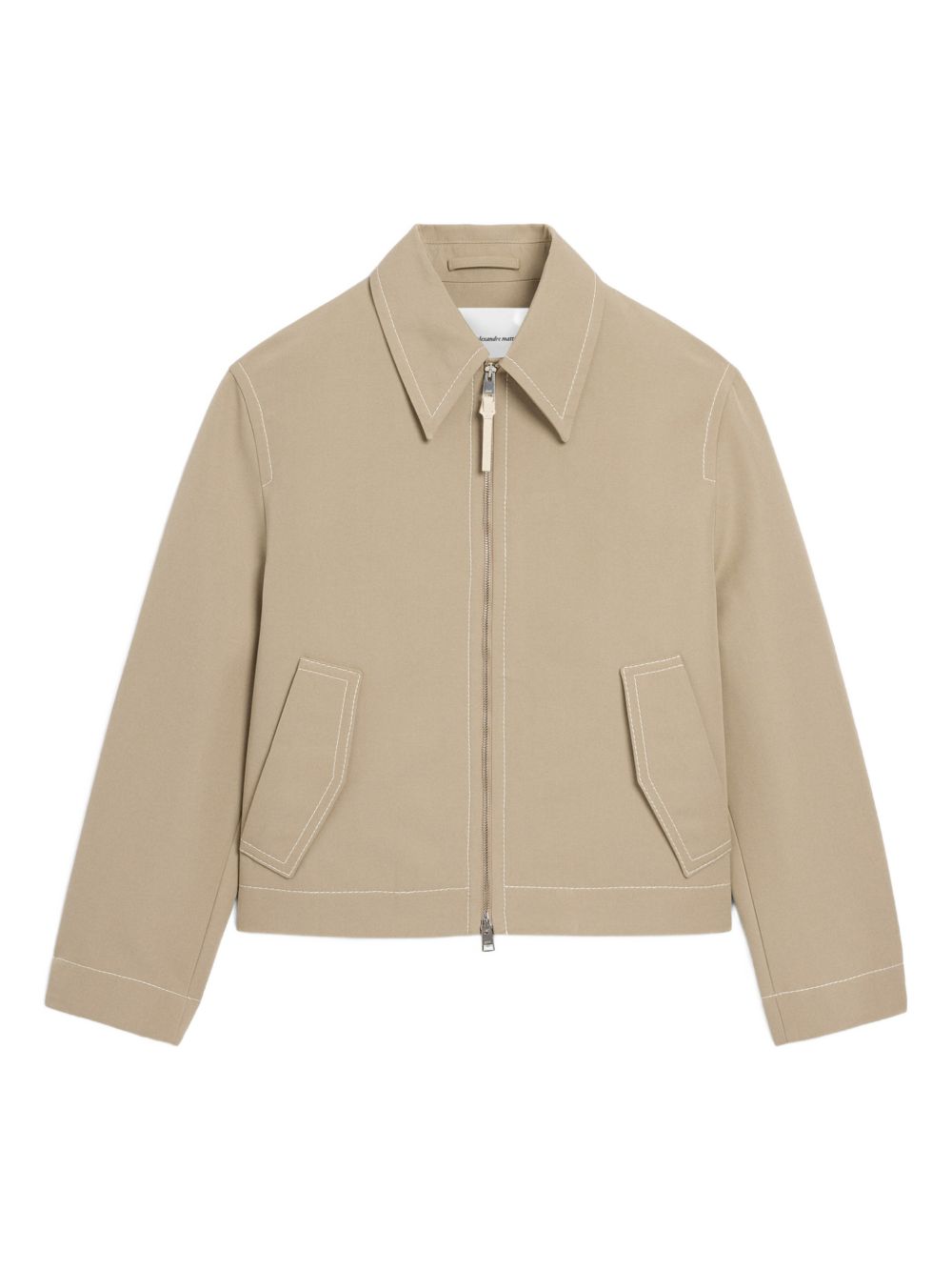 Beige Cotton Utility Jacket