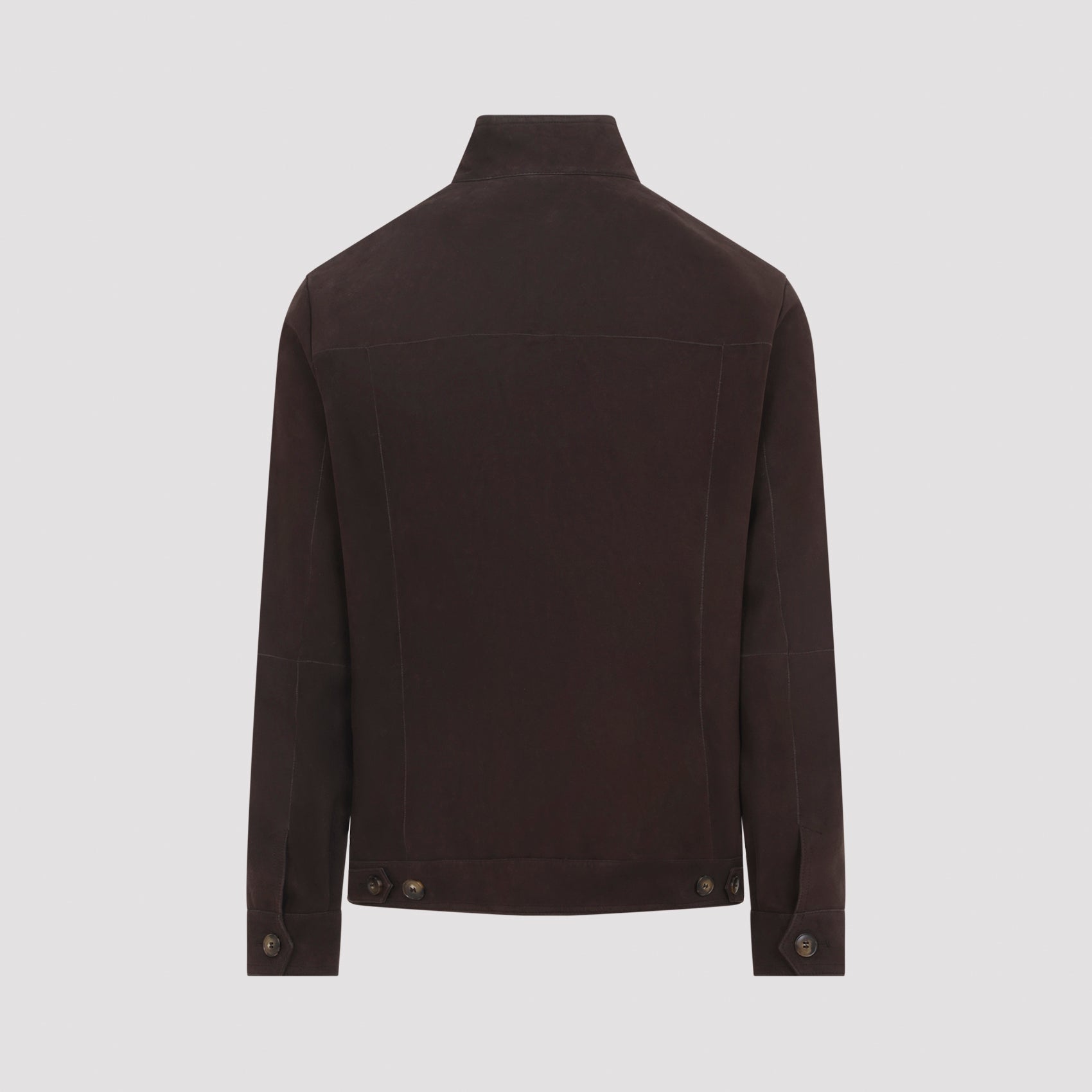 Brown Lamb Leather Casual Jacket