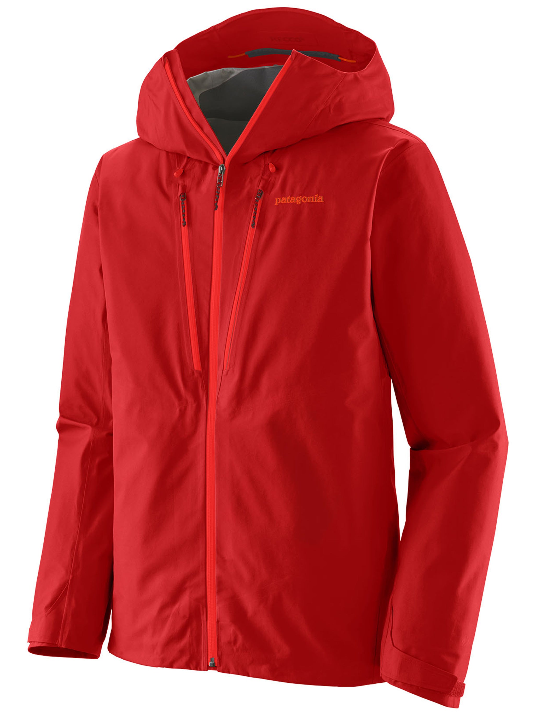 Red Triolet Jacket Hooded Rain Jacket