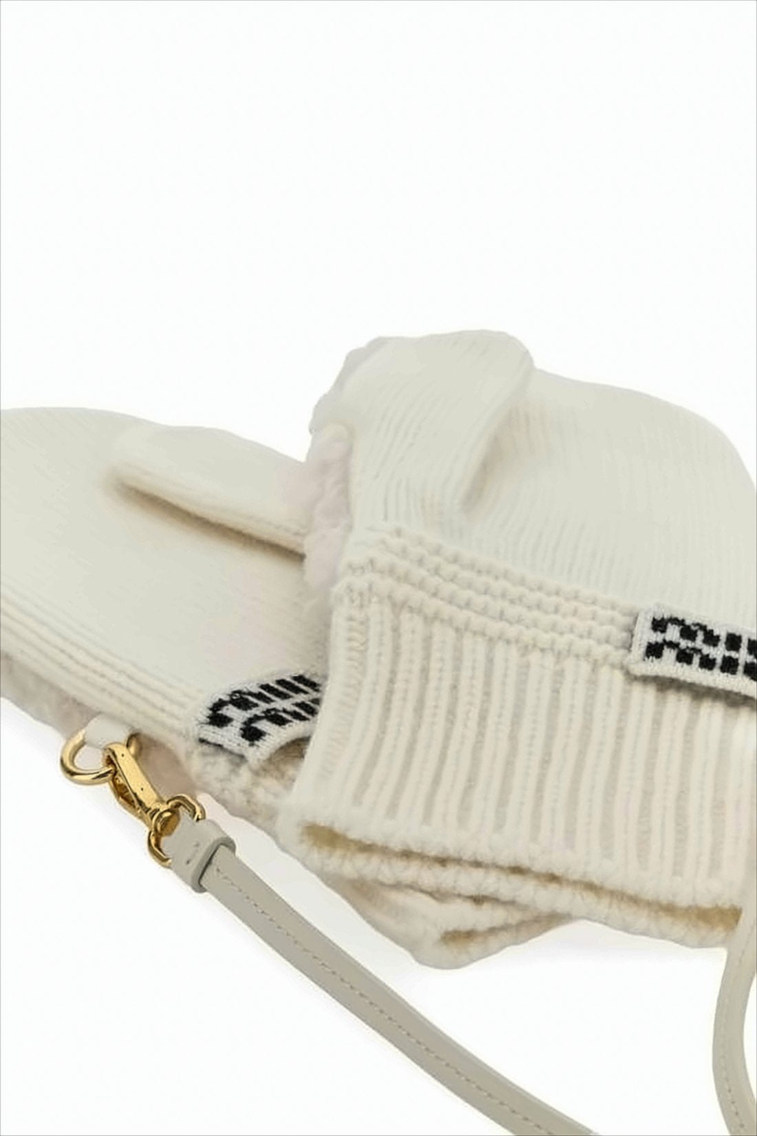 Textured Wool and Cashmere Mittens