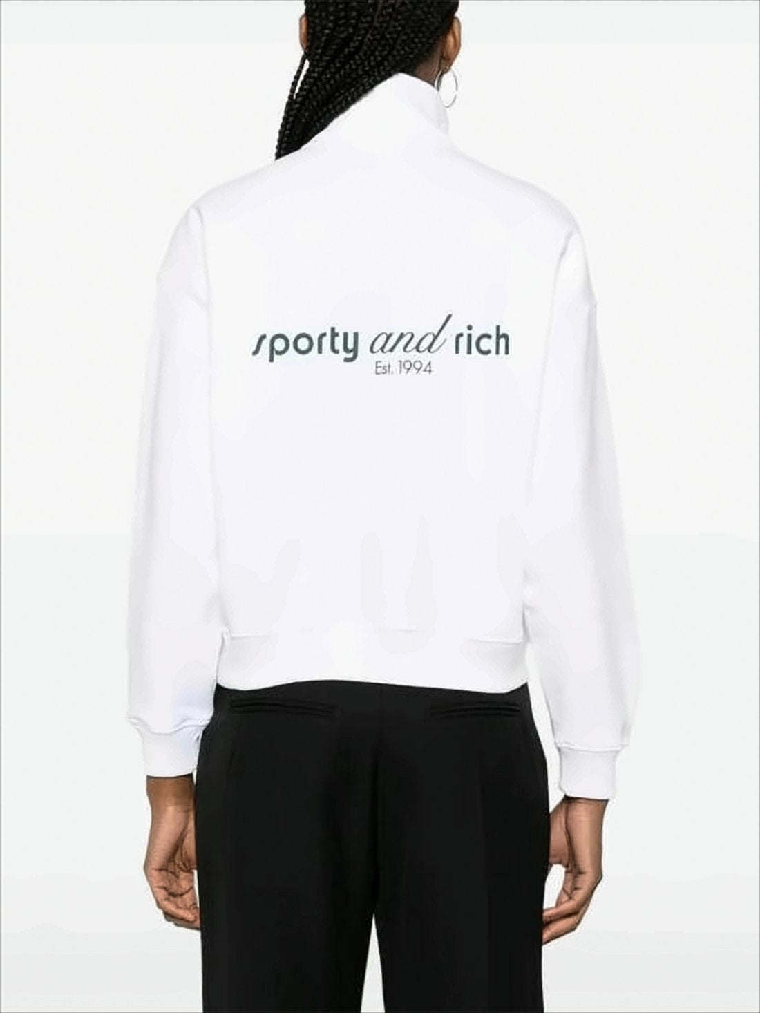 Half-Zip Long Sleeve Pullover with Ribbed Details