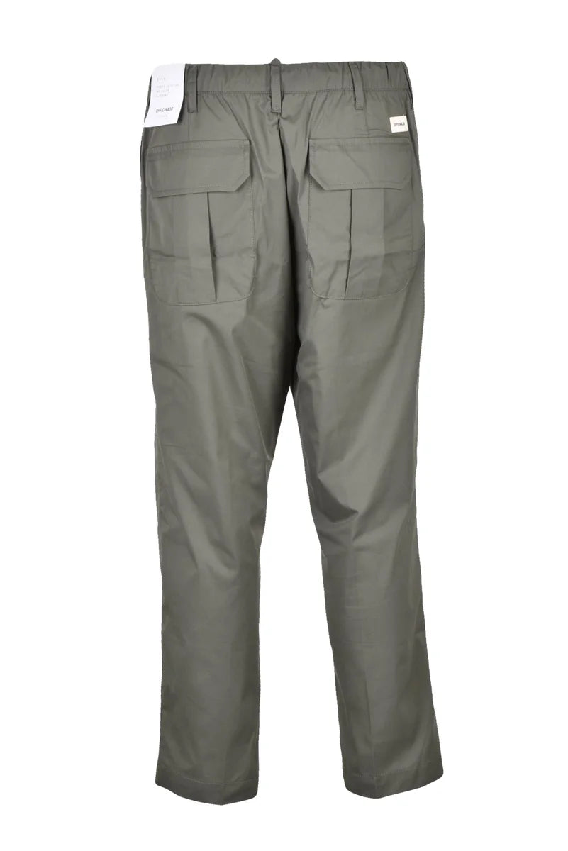 Stretch Nylon Trousers - Military Green
