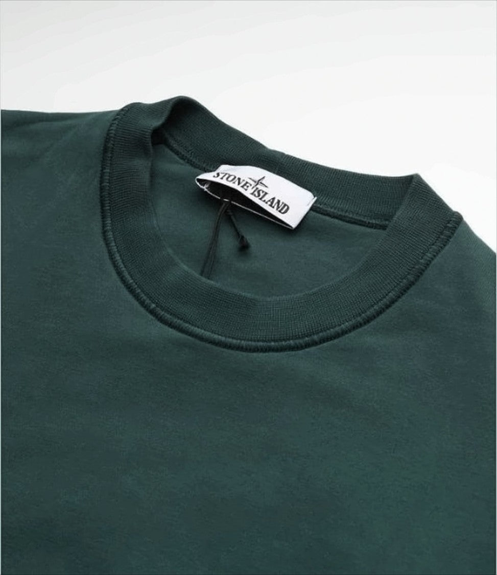Deep Green Long-Sleeve Crewneck Sweatshirt