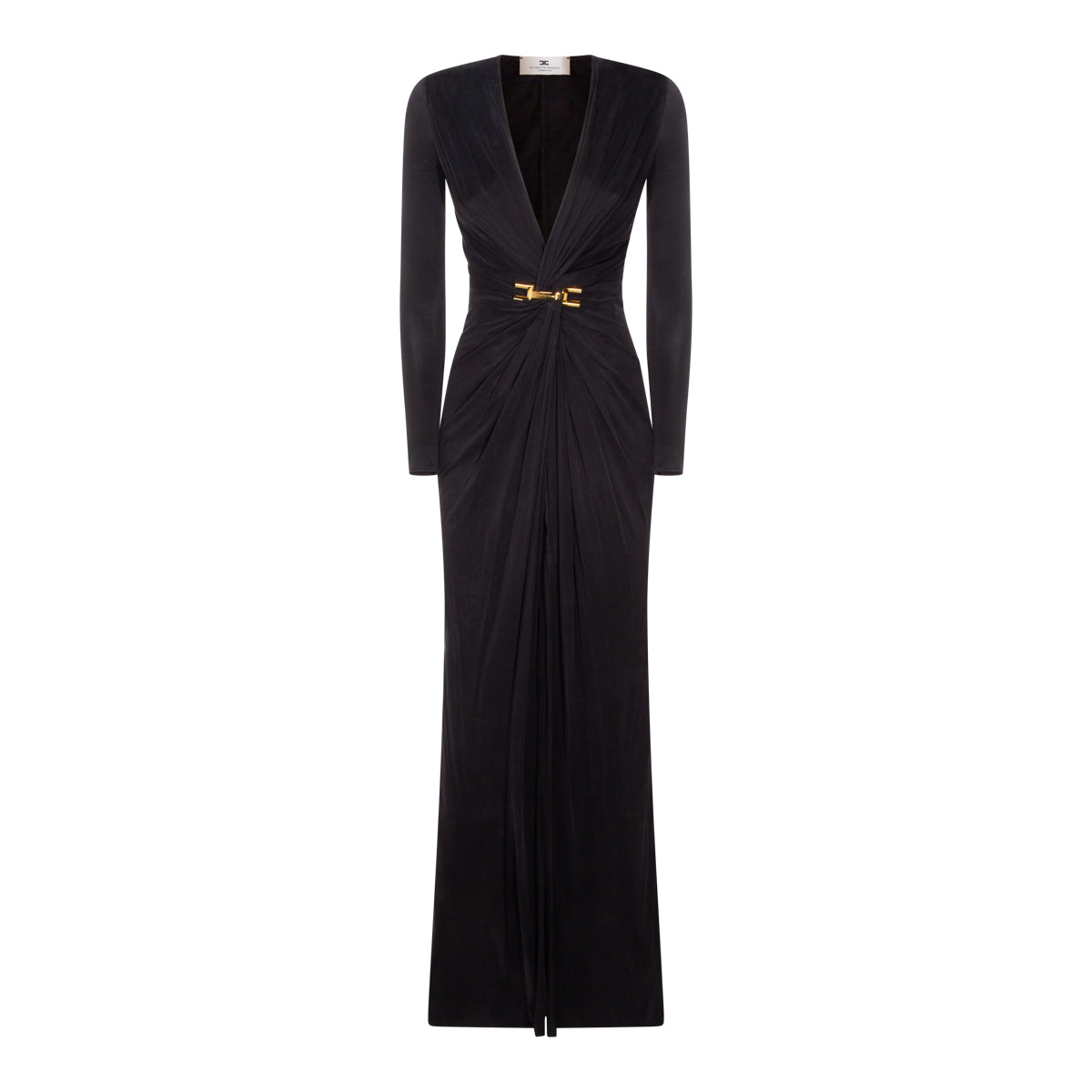 Cupro Dress with Draped Design