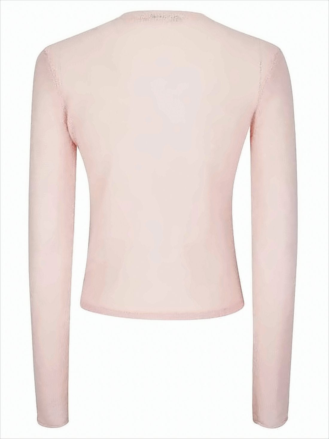 Cropped Pink Cardigan with Delicate Fuzzy Texture