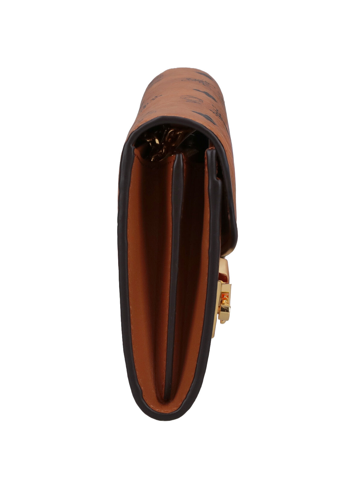 Brown Visetos Eco-Leather "Patricia" Chain Wallet