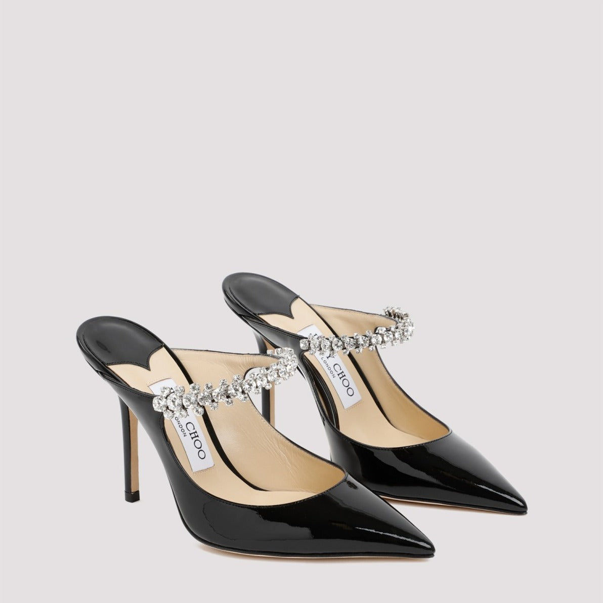 Black Patent Leather Bing 100 Sandals