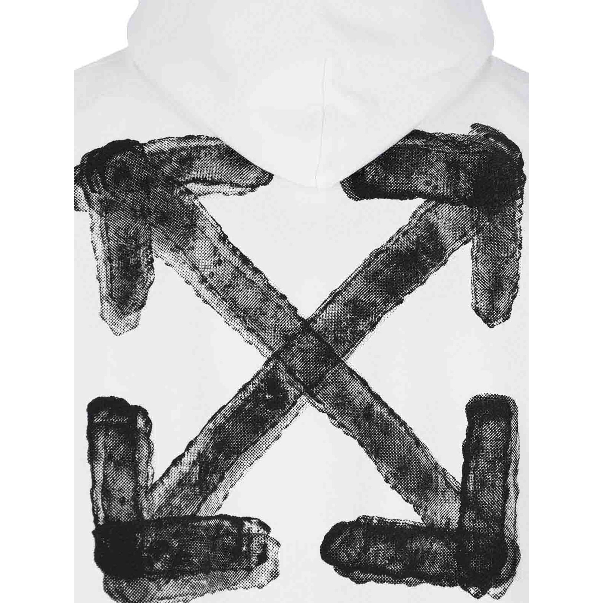 Artistic Arrow Design Hooded Sweatshirt