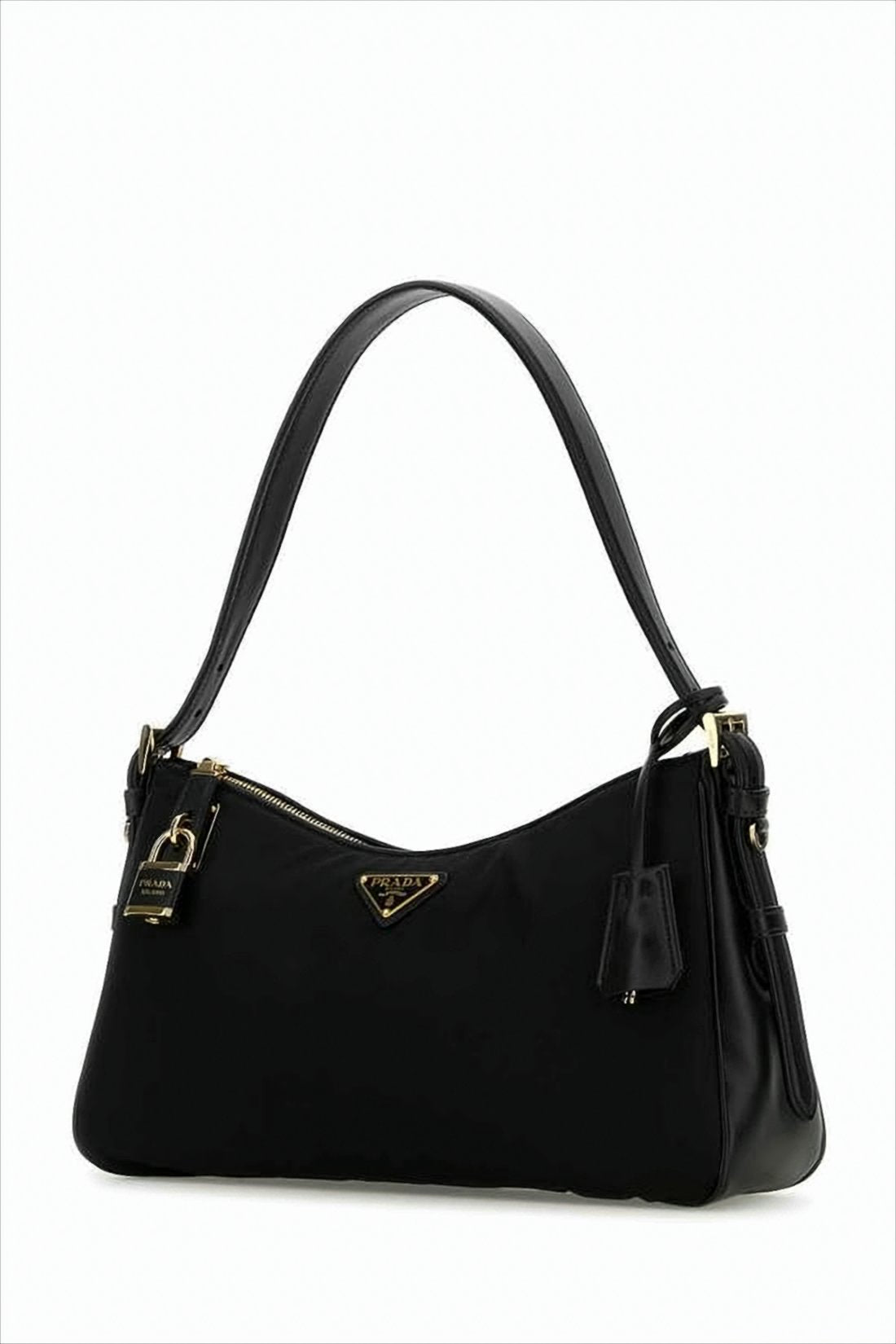 Streamlined Black Shoulder Bag