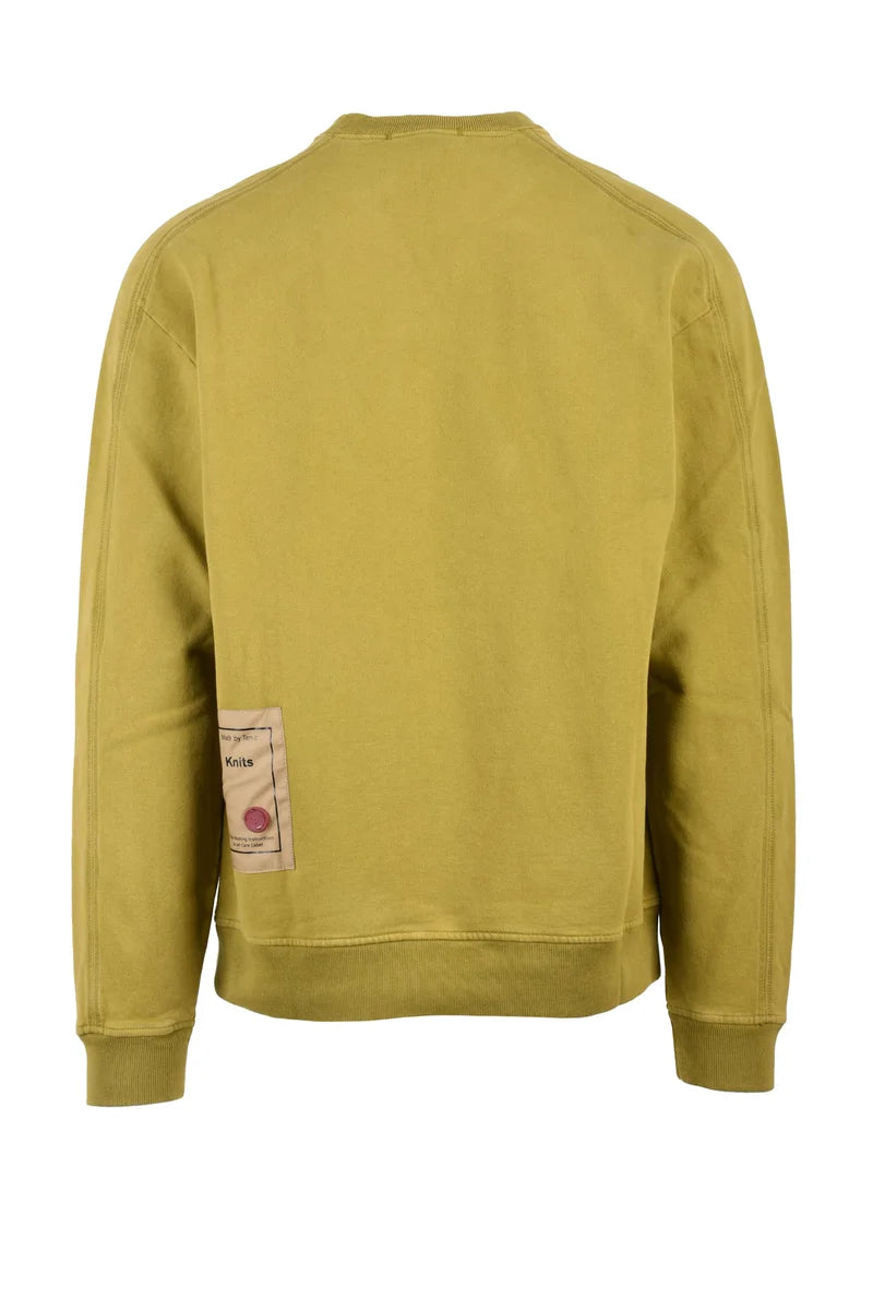 Cotton Crewneck Sweatshirt Khaki