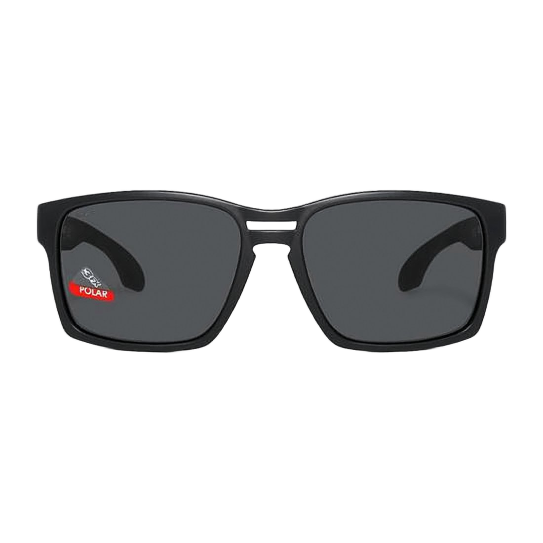 Bold Rectangular Frame Sunglasses with Polarized Lenses