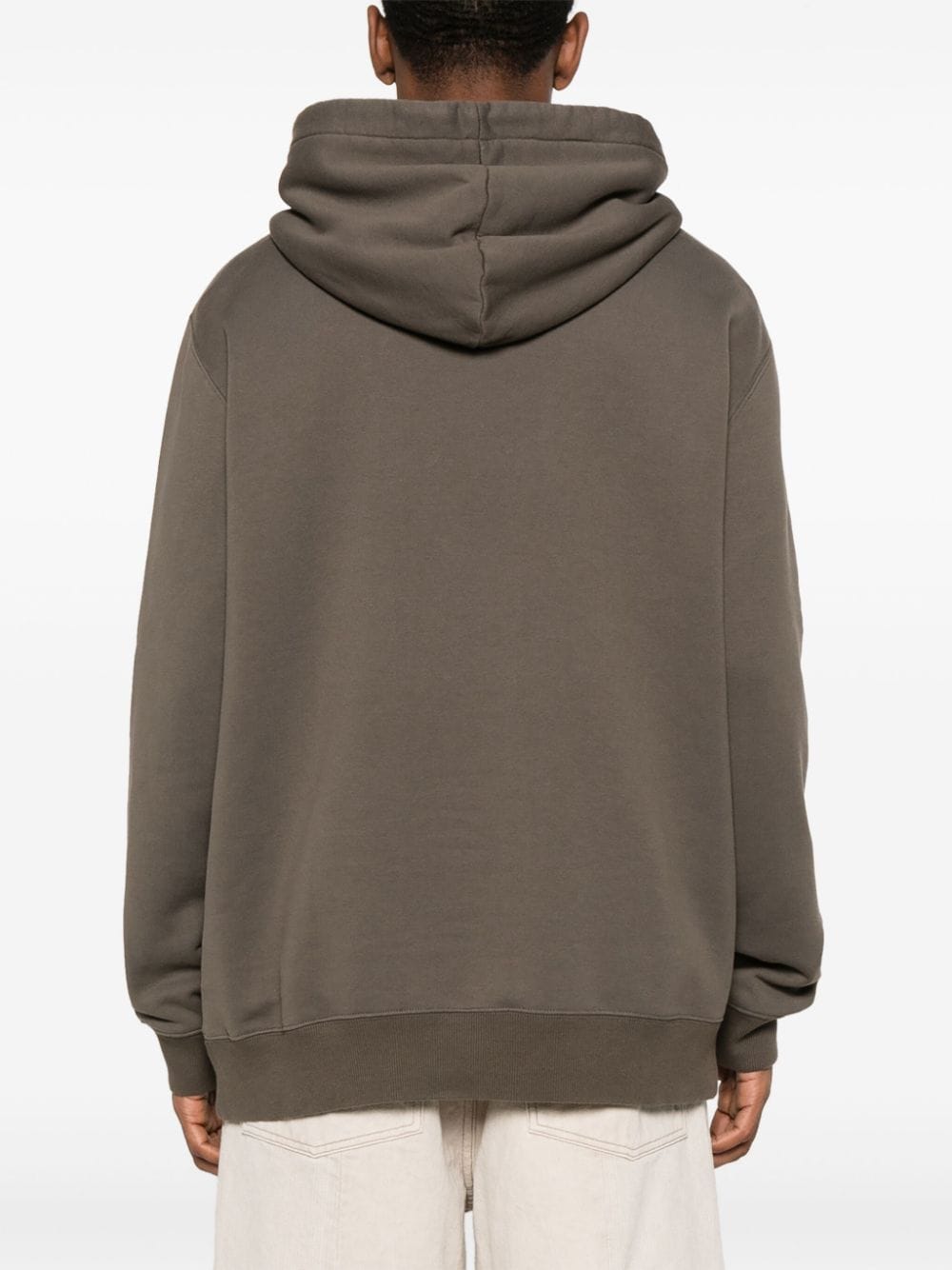 Dark Olive Green Cotton Jersey Hoodie