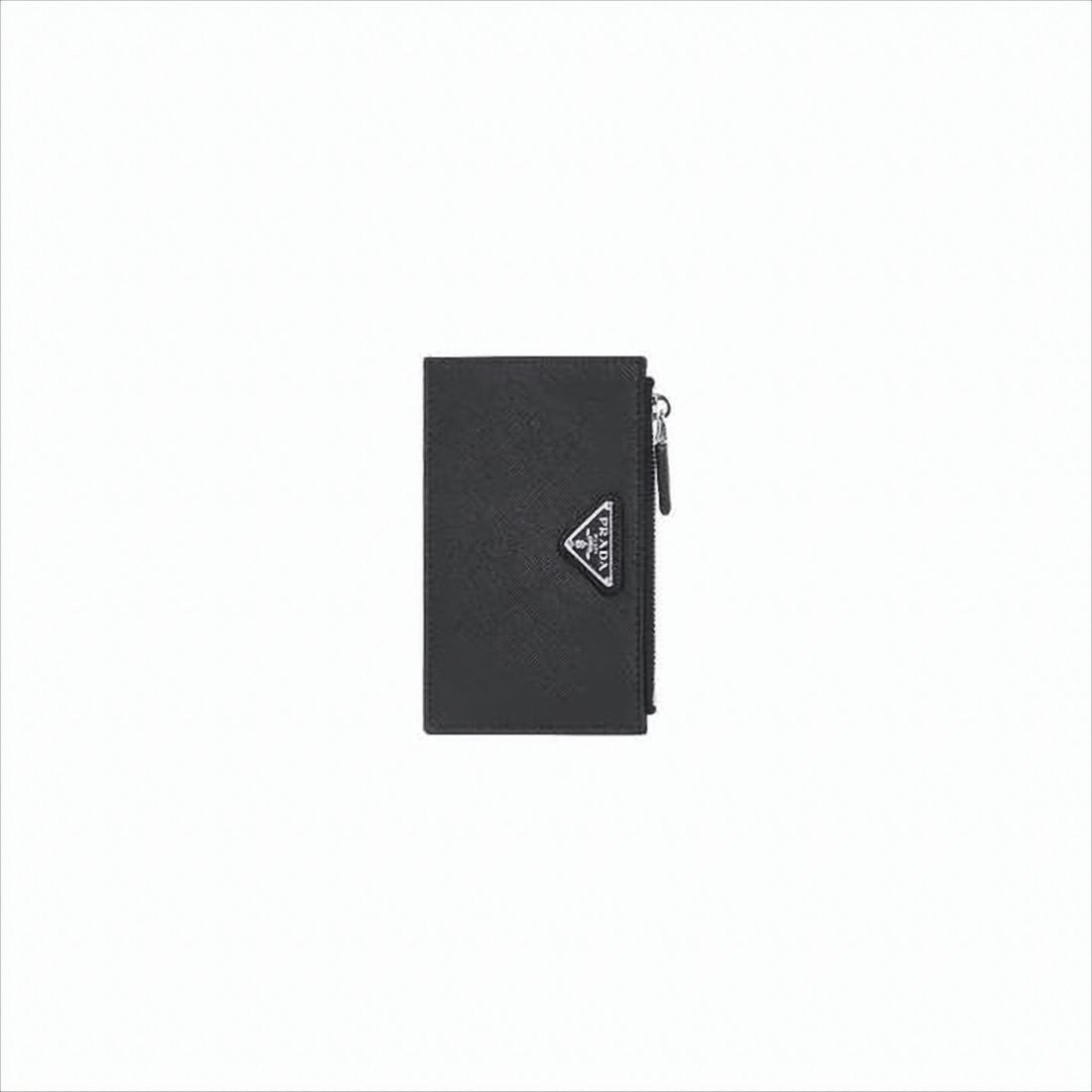 Textured Leather Zip-Around Wallet