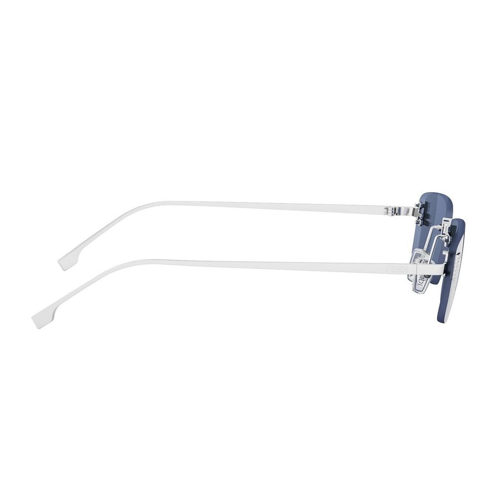 First Crystal Rimless Rectangular Sunglasses