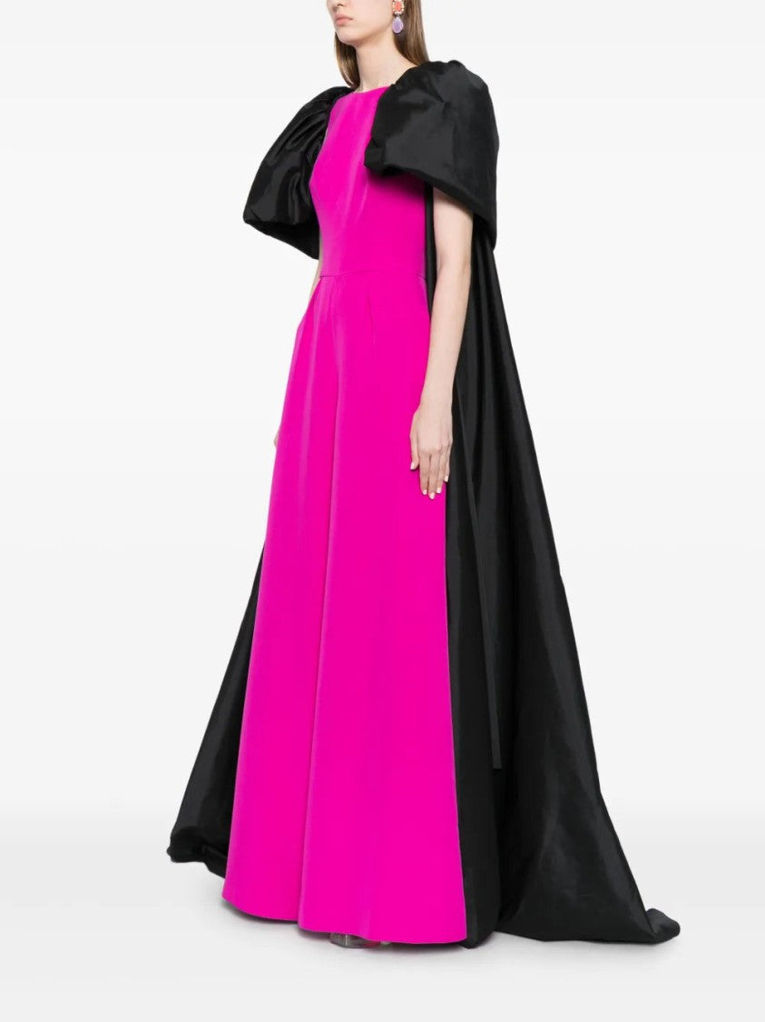 Cape-Detail Wide-Leg Jumpsuit