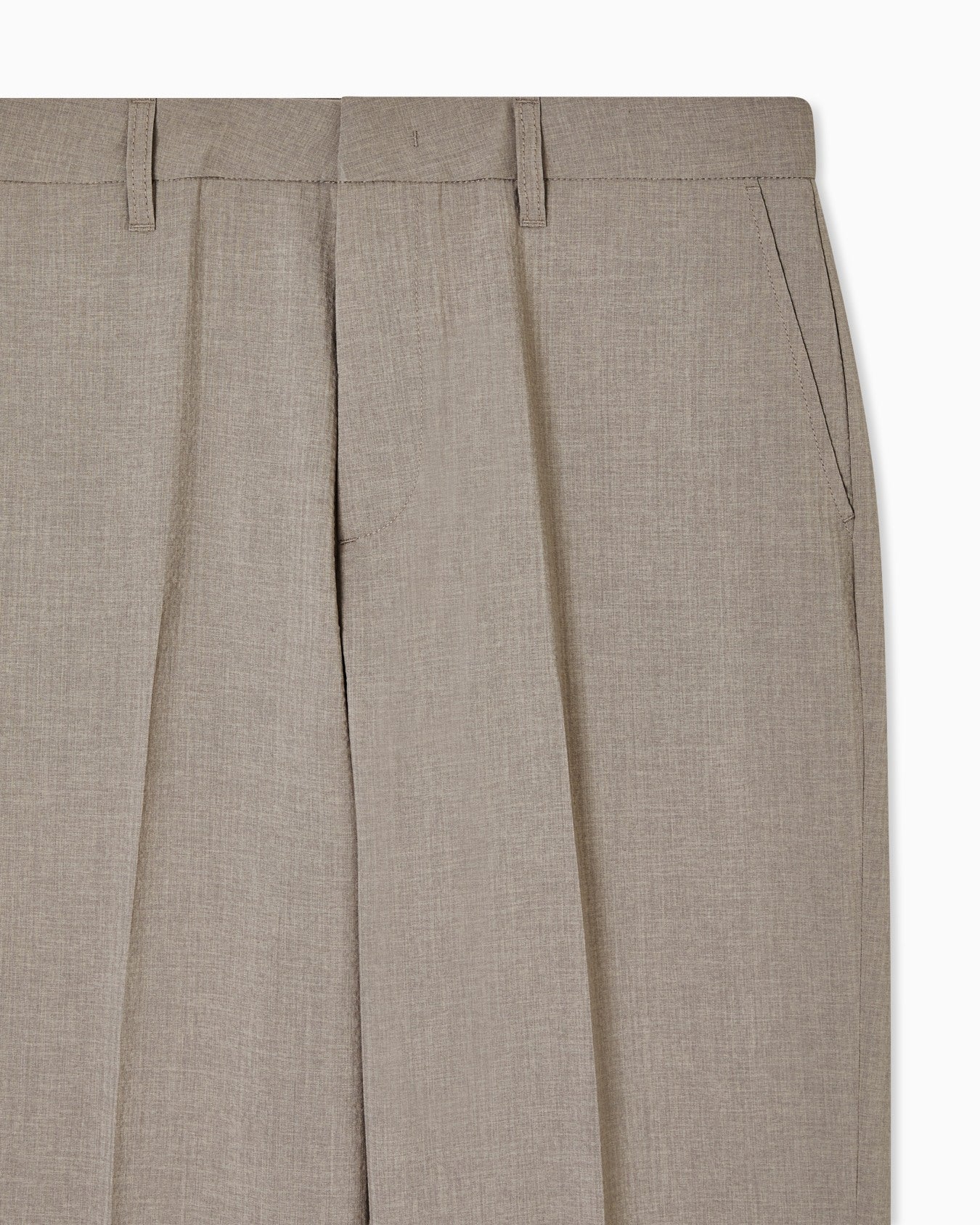 Spodnie Vintage Khaki z Seersuckeru