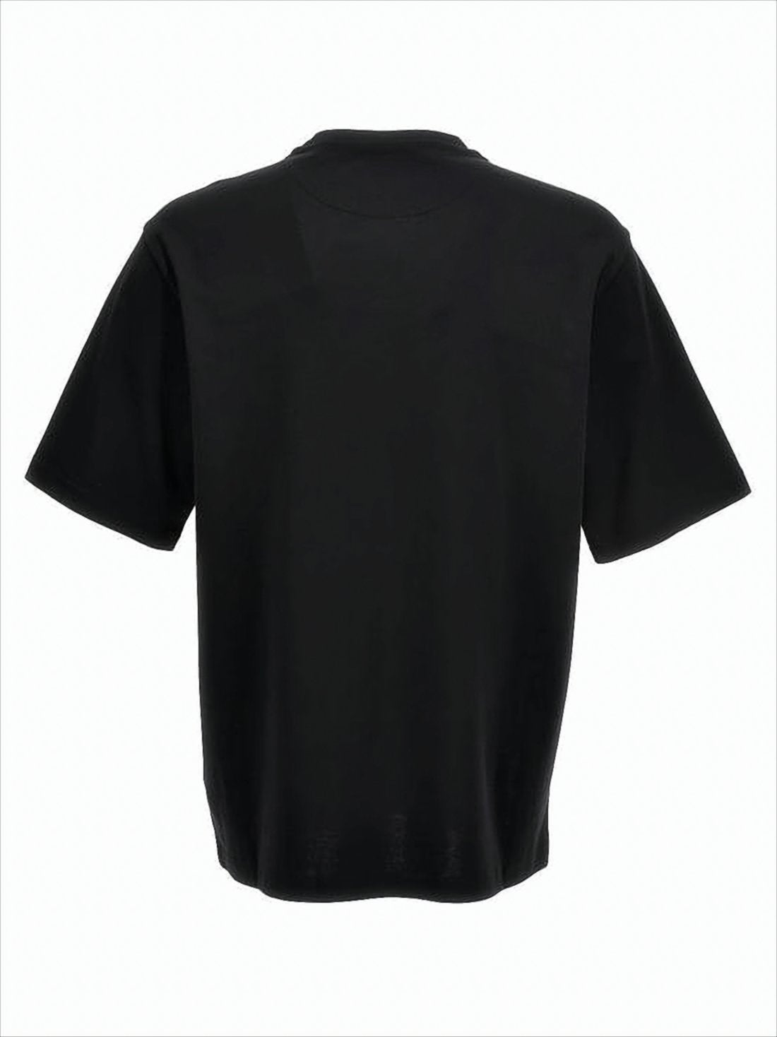 Short-Sleeve Black Cotton T-Shirt