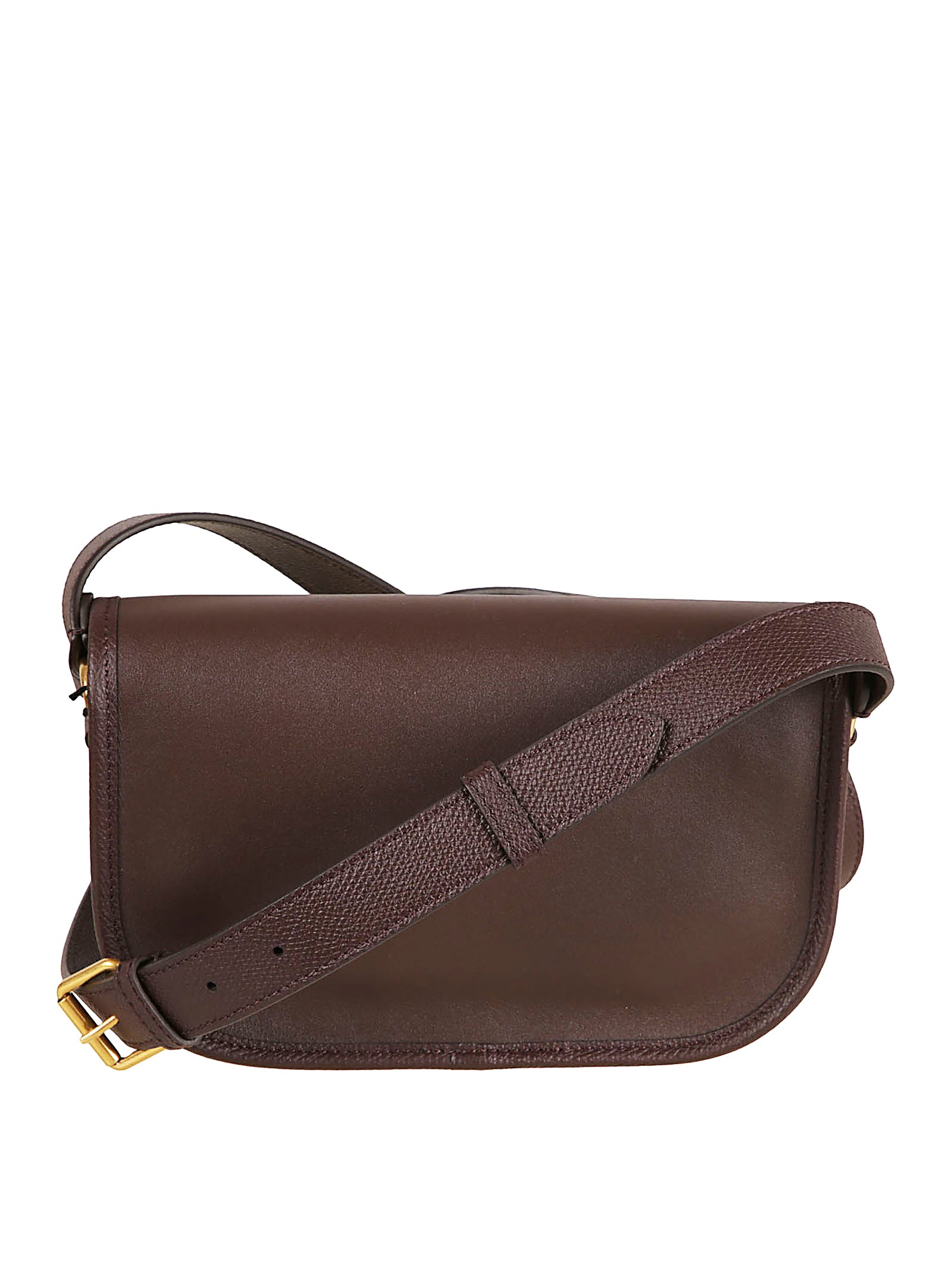 Compact Oak Brown Calfskin Bag