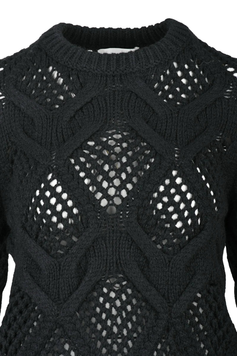 Narvel Virgin Wool Knit - Black