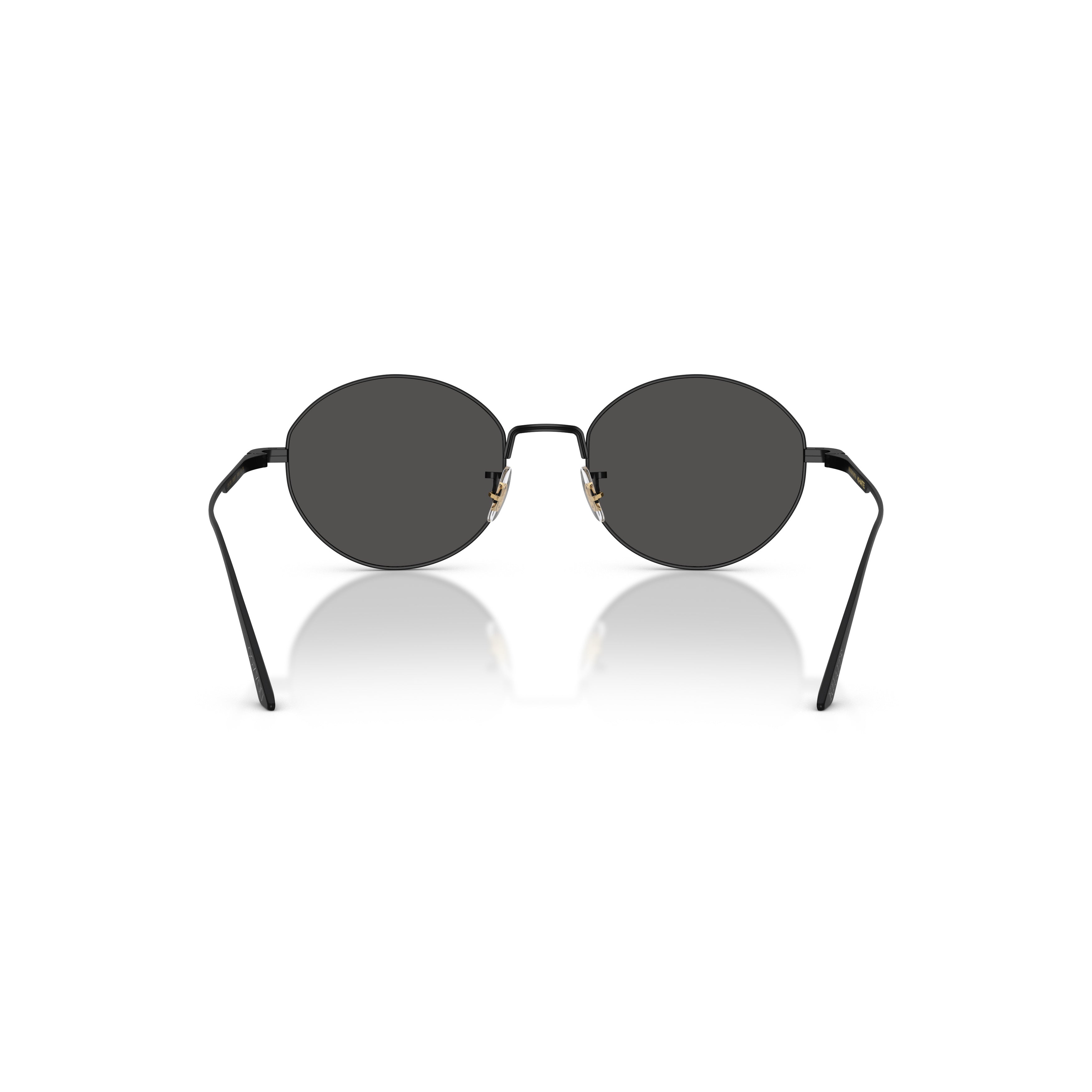 0ov1376s Round Lens Sunglasses with Minimalist Metal Frame