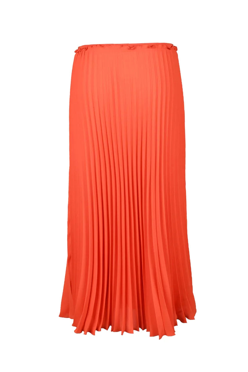 Pleated Skirt Polyester - Orange