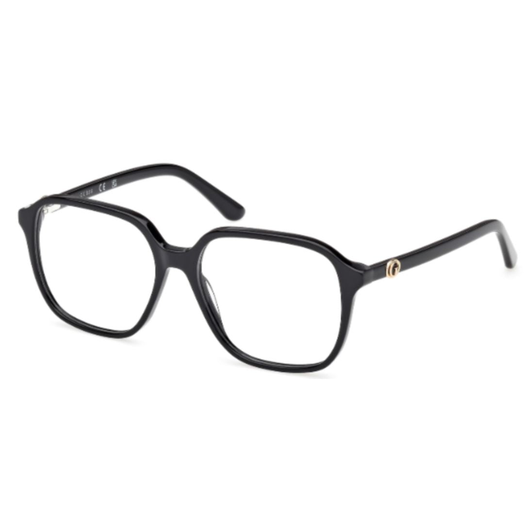 Gu50309 Rectangular Black Acetate Eyeglasses