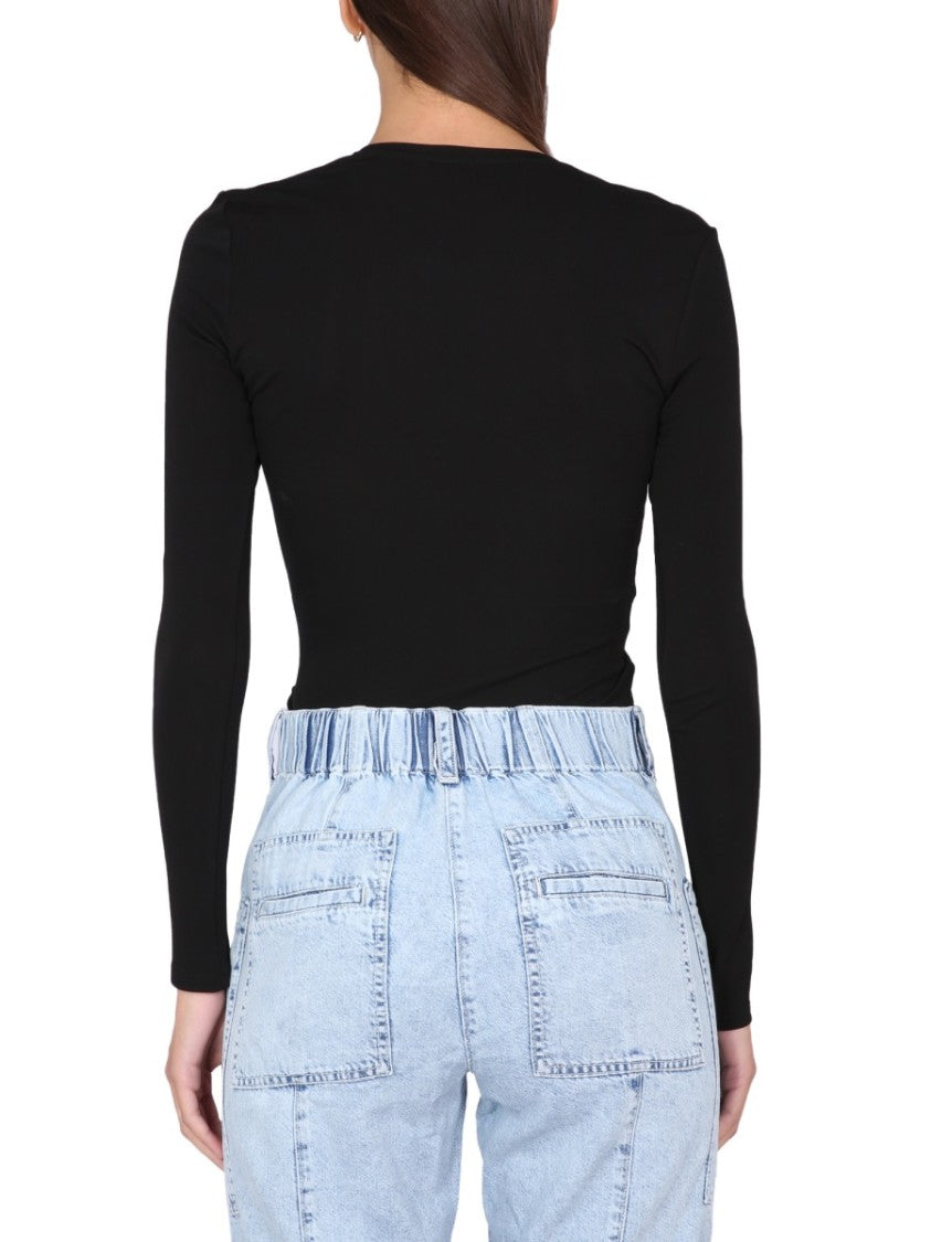 Cropped Top With Circular Cut