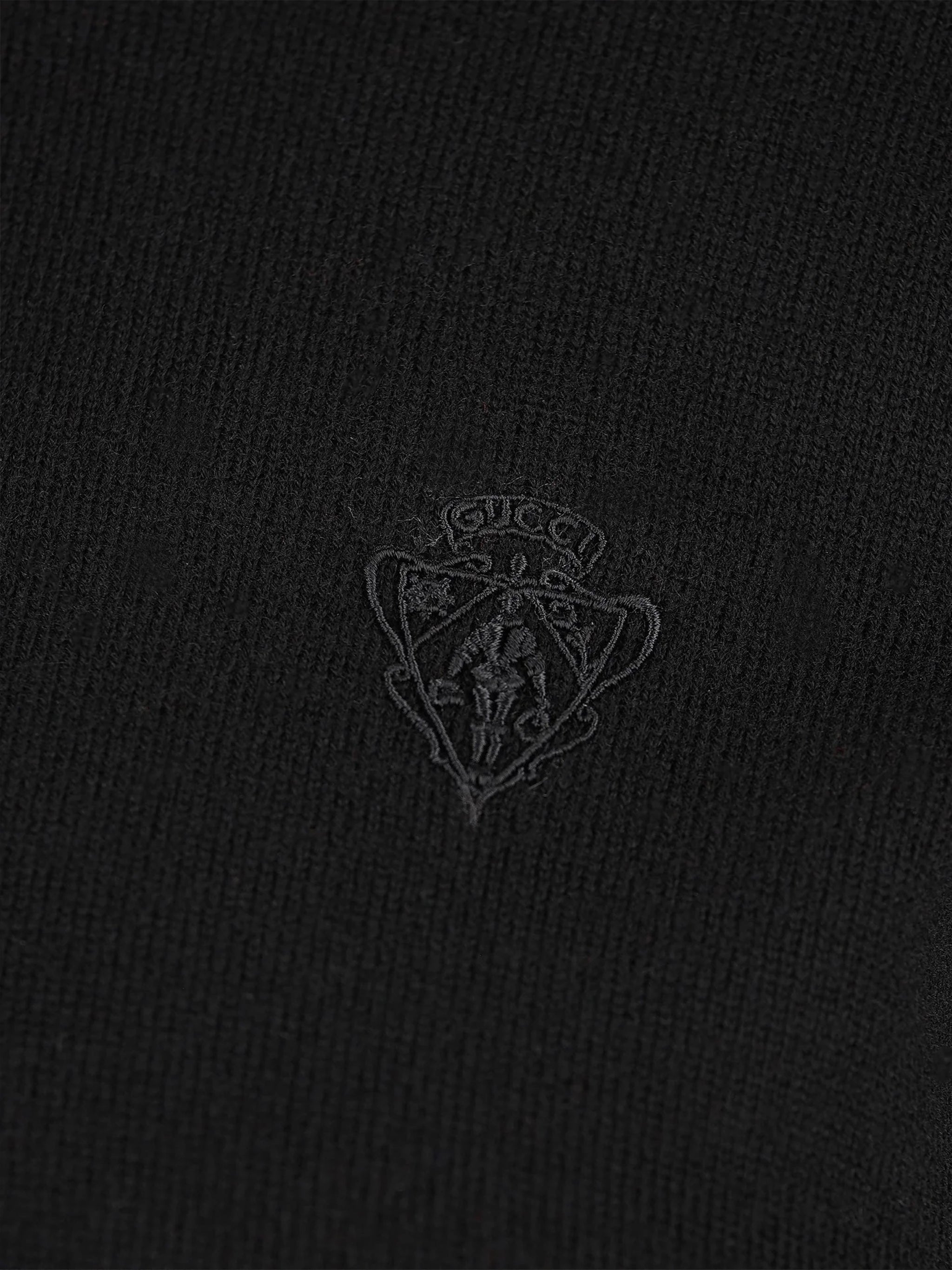 Black High Kn Fitted Mock Neck Top