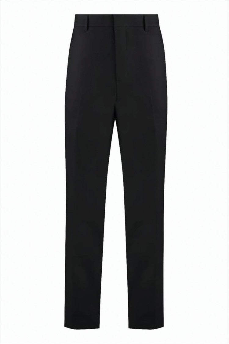 Tailored Straight-Leg Suit Pants In Smooth Wool