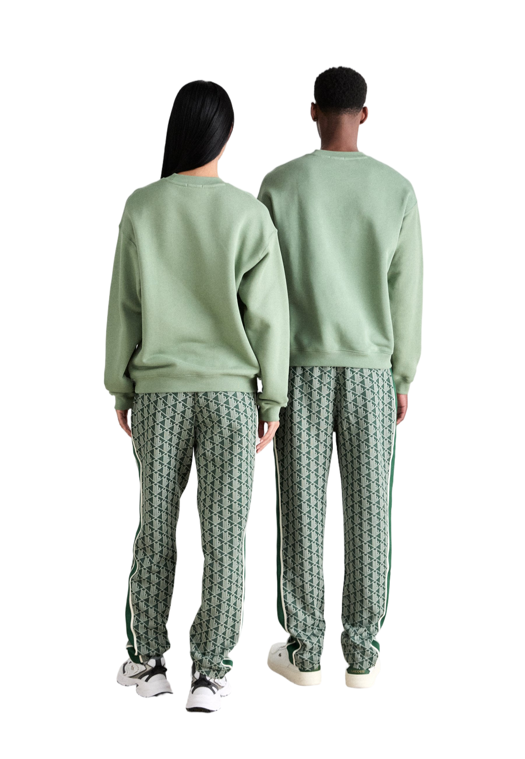 Tapered Fit Casual Pants with Geometric Pattern