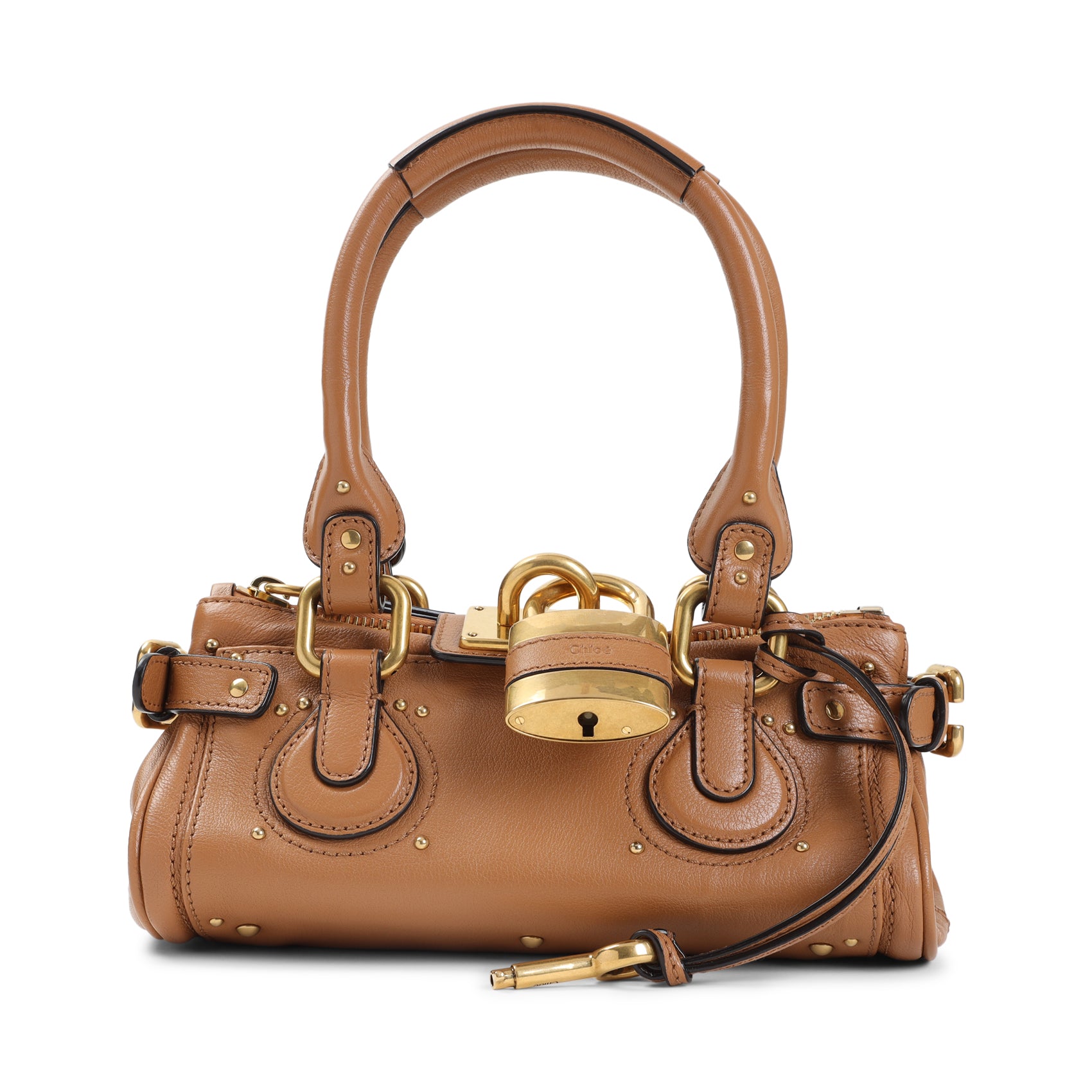 Cylindrical Buffalo Leather Handbag