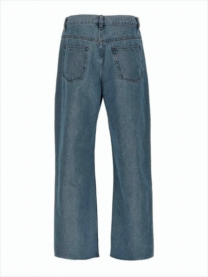 Classic Straight-Leg Denim Pants