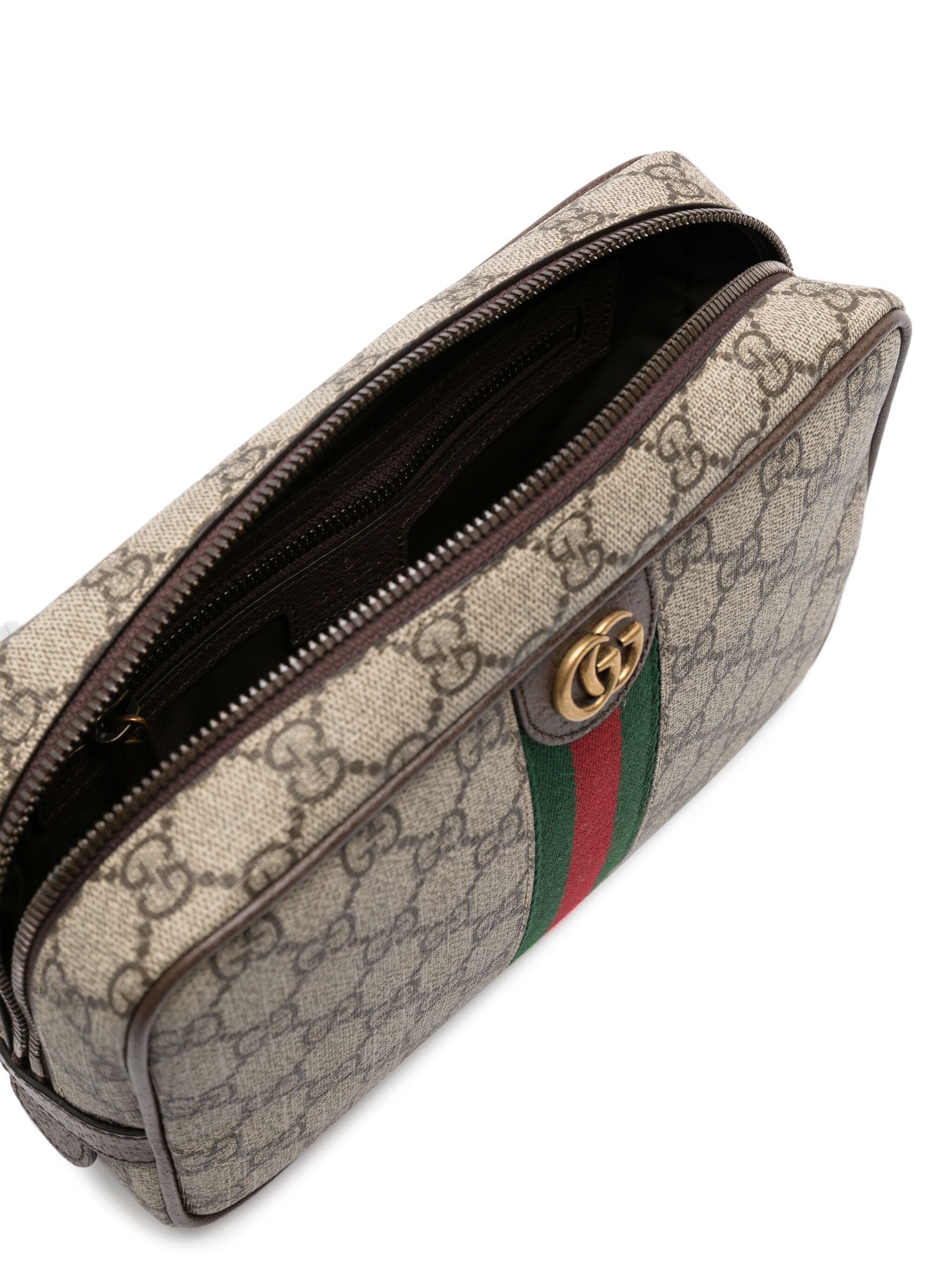 Beige GG Monogram Canvas Toiletry Bag