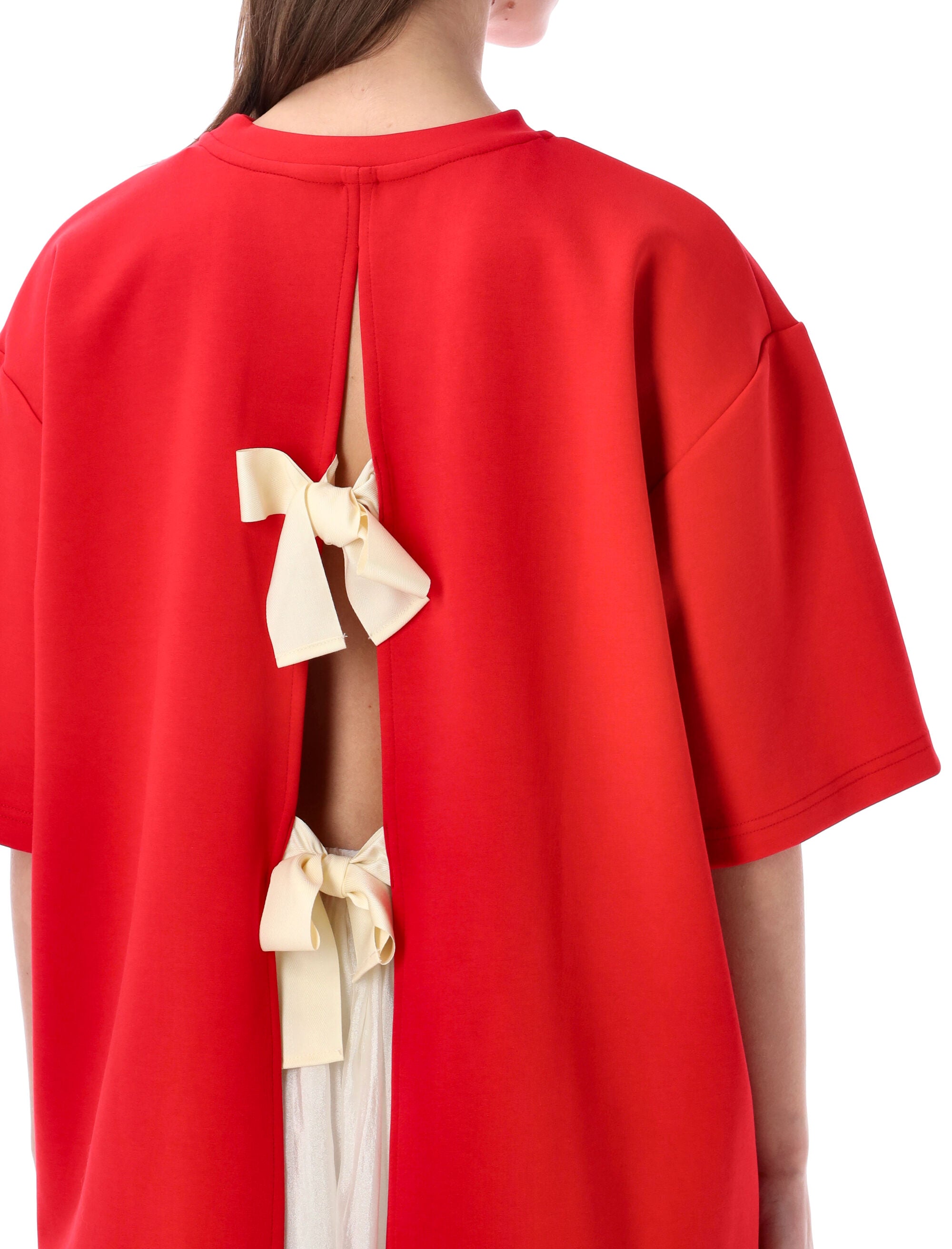 Tg Oversized Bow Back Tee