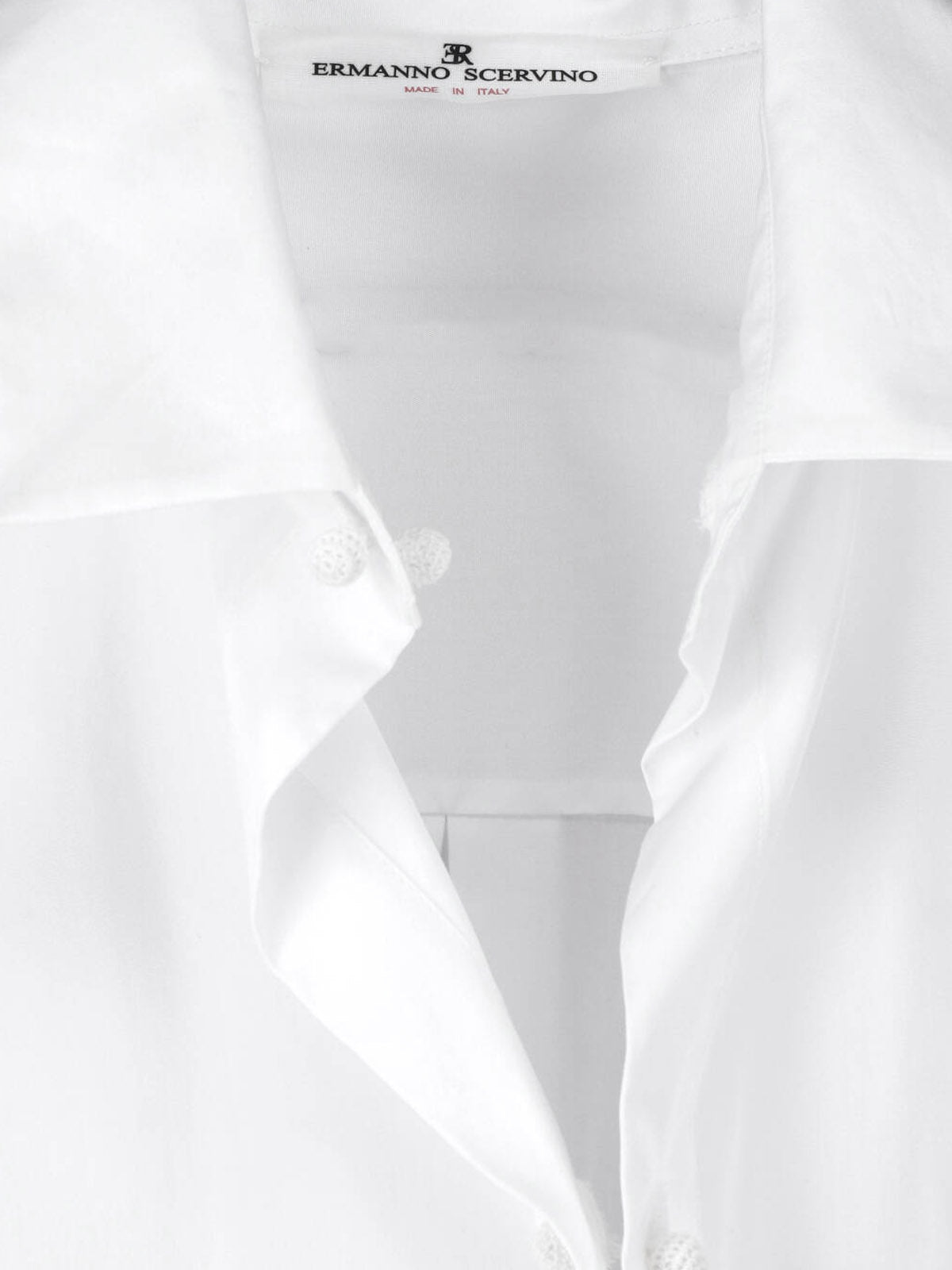 White Intricate Lace Detail Cotton Blouse