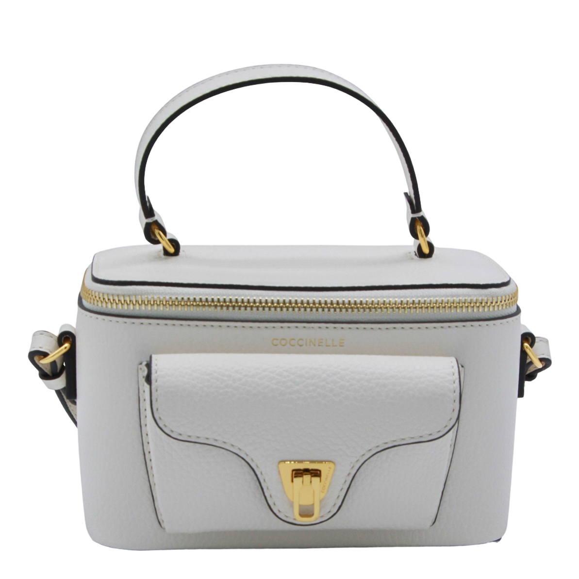 Structured Handbag with Pebbled Texture