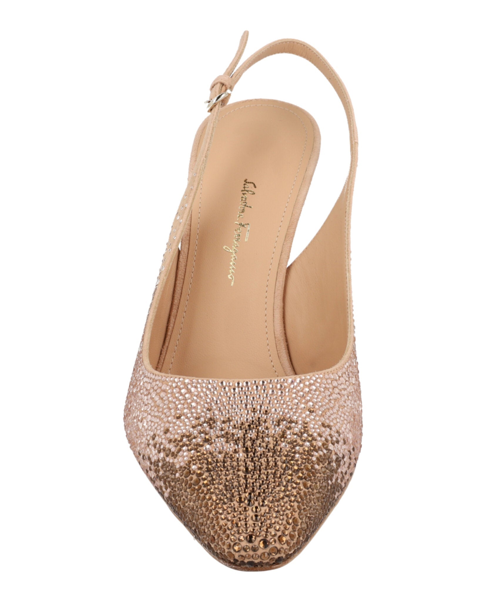 Jessie Crystal-Embellished Slingback Pumps