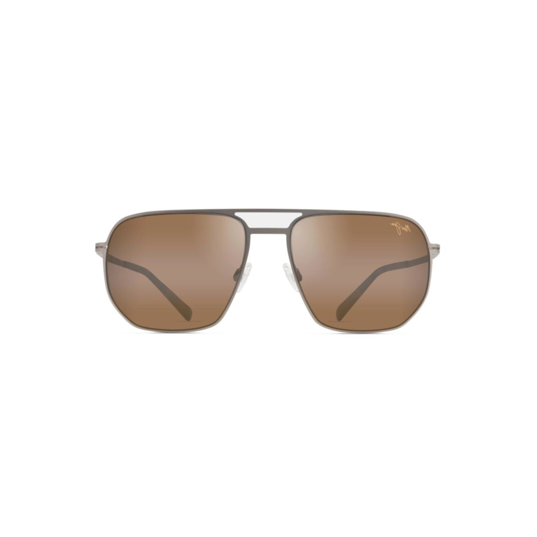 Sharks Cove Rectangular Frame Sunglasses with Tortoiseshell Temples