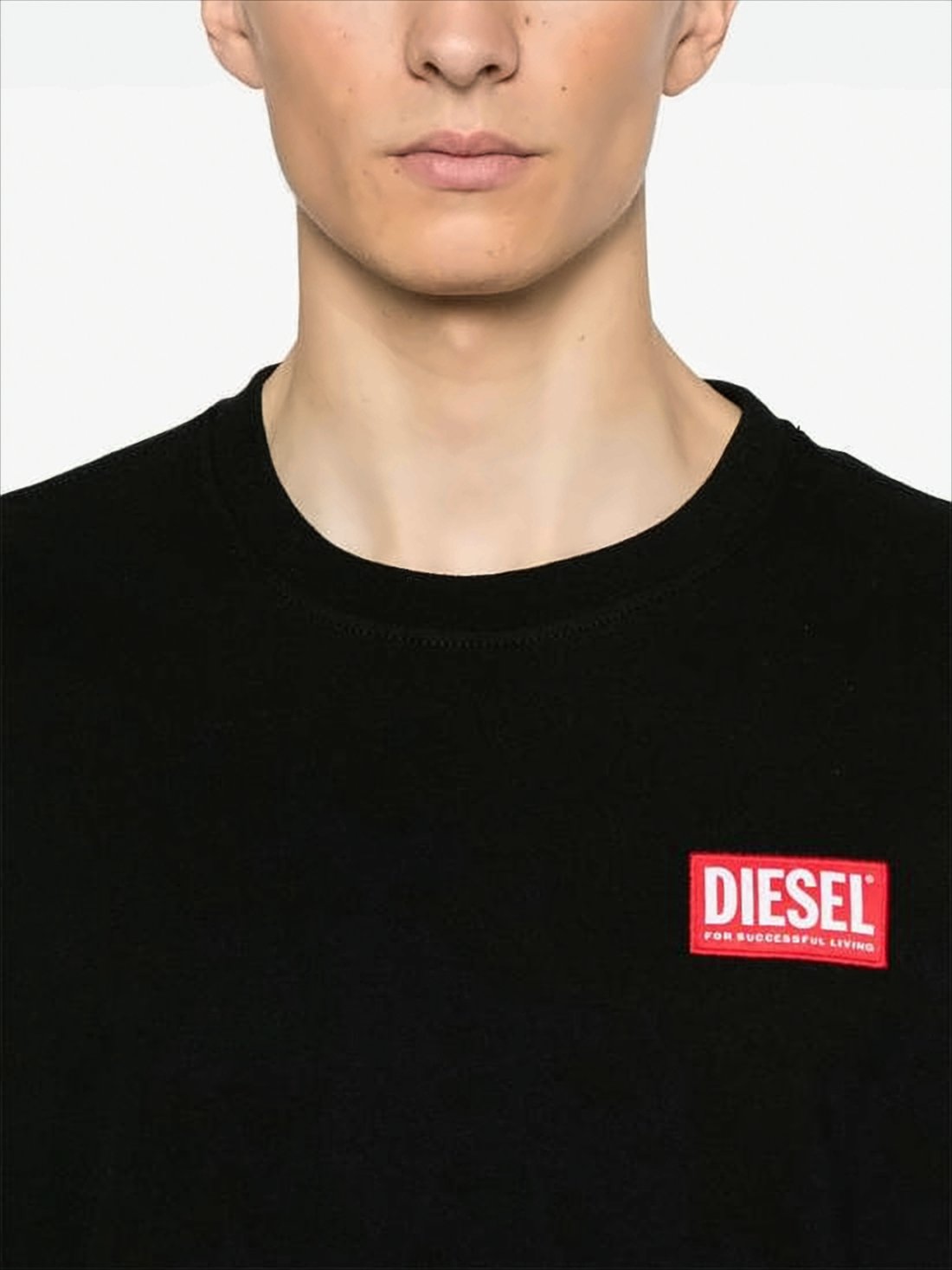 Short-Sleeve Black Crew Neck T-Shirt