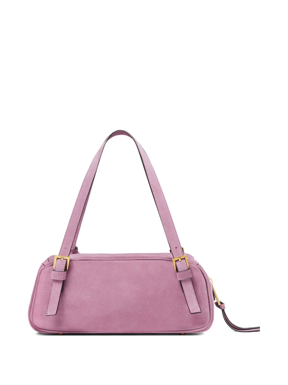 Rectangular Handbag with Buckle-Detail Straps