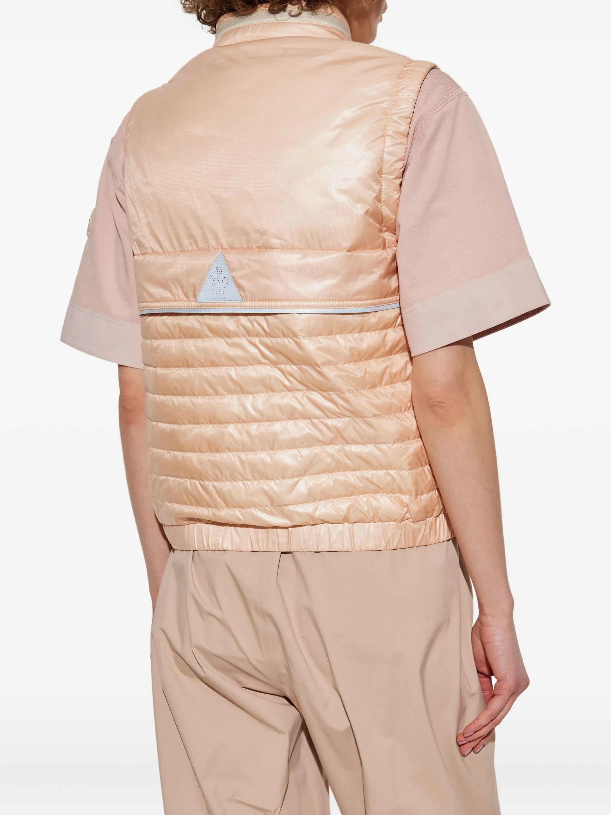 Black Gumiane Quilted Sportswear Vest