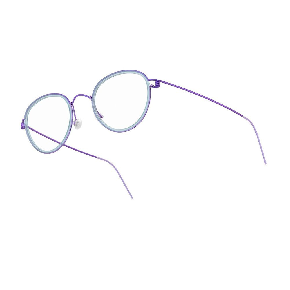 Lindberg Kid Teen Air Rim Jackie Colur 77/77/77/K114M Violet/Light Blue Air Rim Jackie Phantos Frame Eyewear
