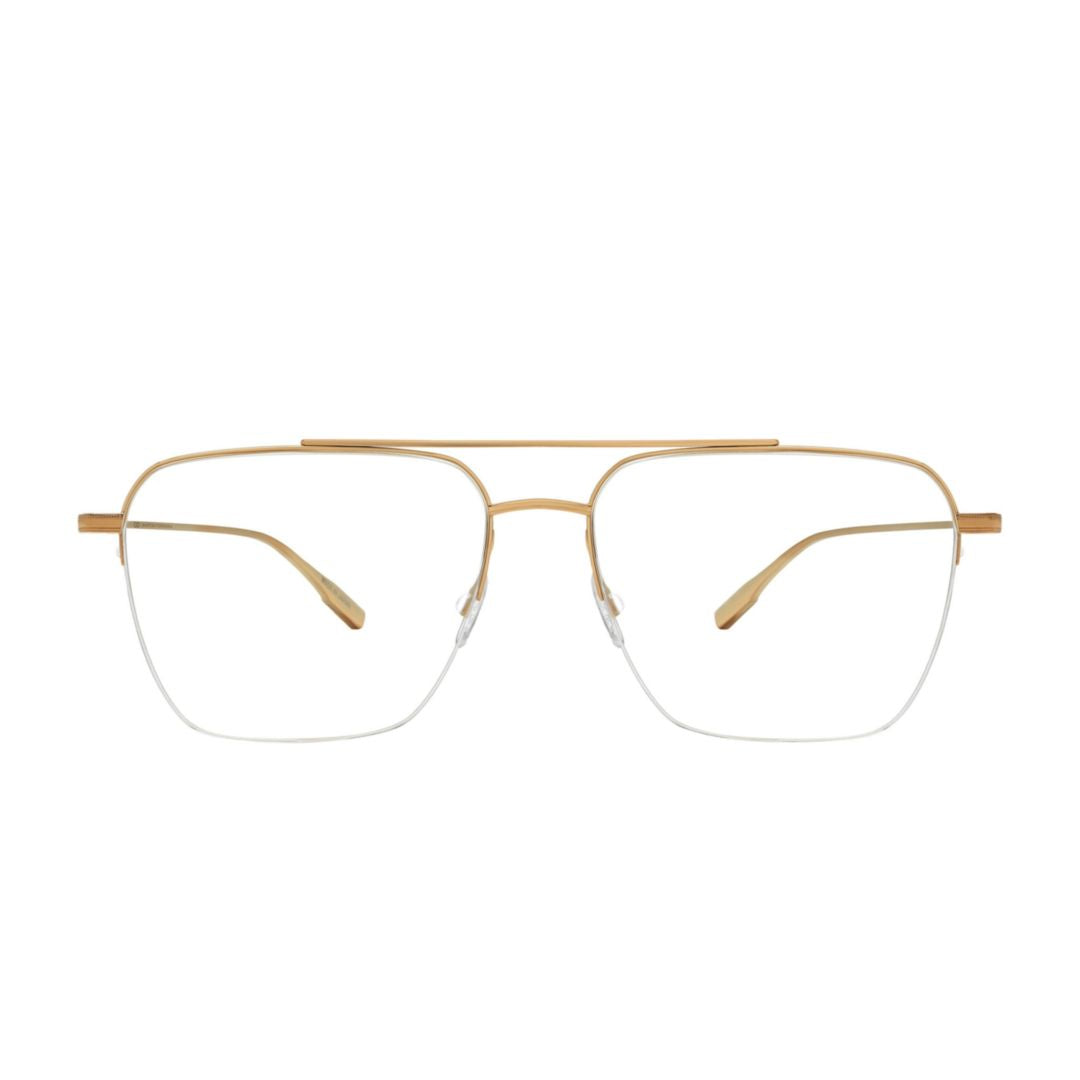 Armstrong Rectangular Titanium Eyeglasses with Double Bridge
