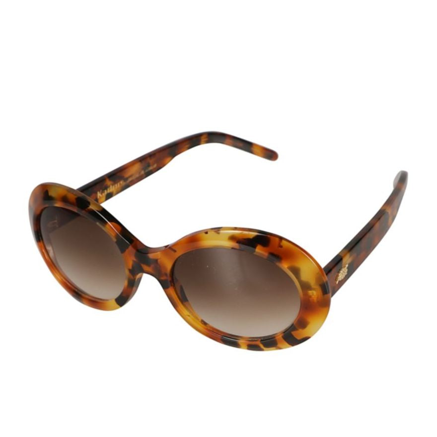 Dolce Vita Tortoiseshell Oval Sunglasses with Gradient Lenses