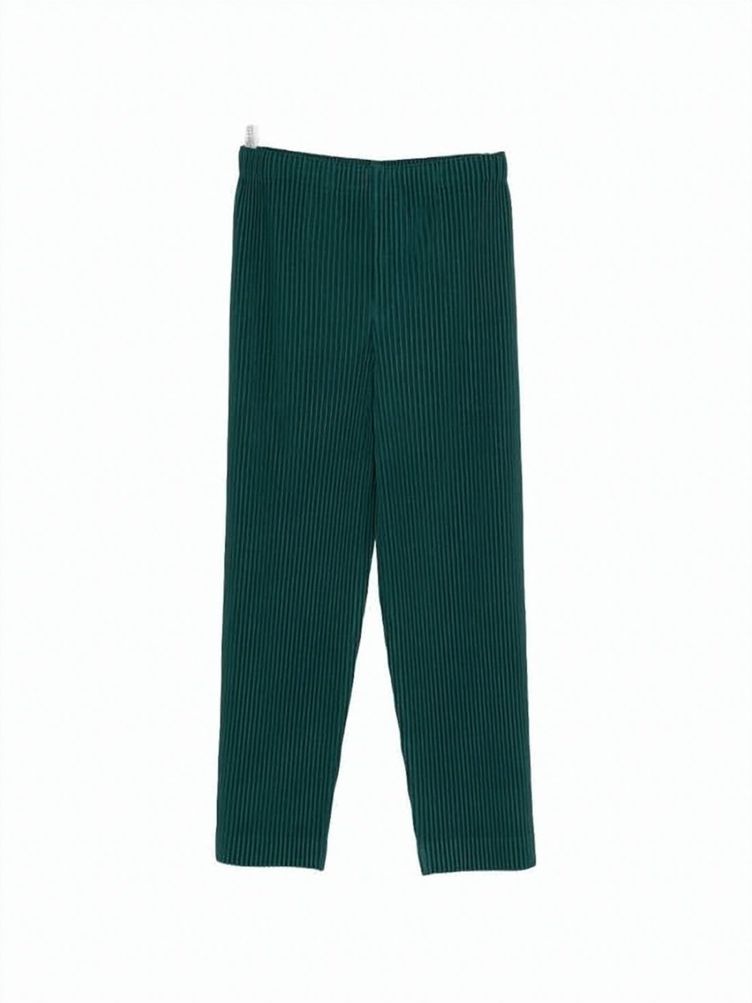 Pleated Design Straight-Leg Pants