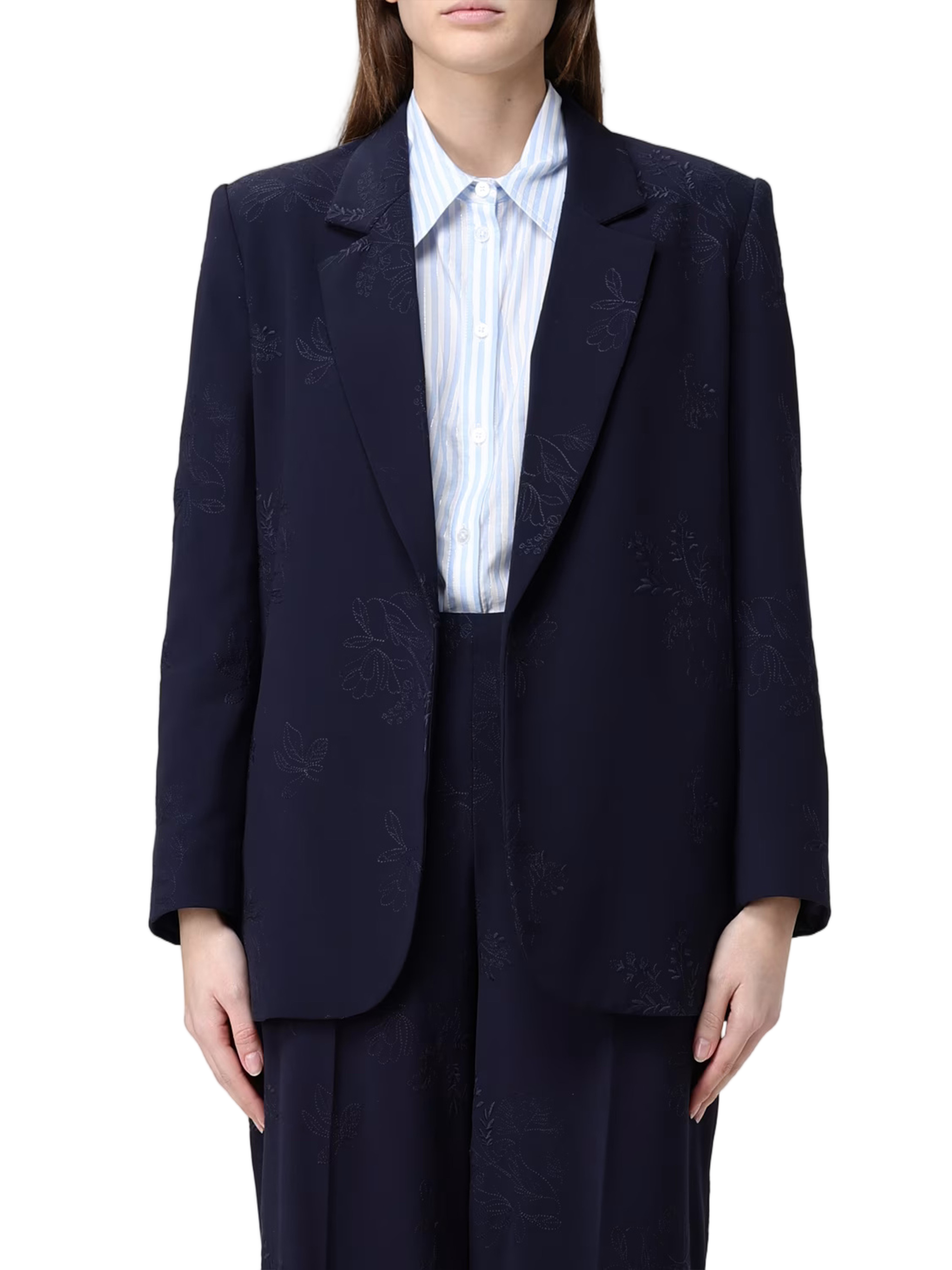 Blue Foulard St. Animalier Jacquard Blazer