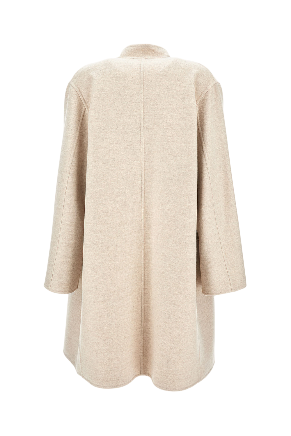 Long Cashmere Coat With Open Front