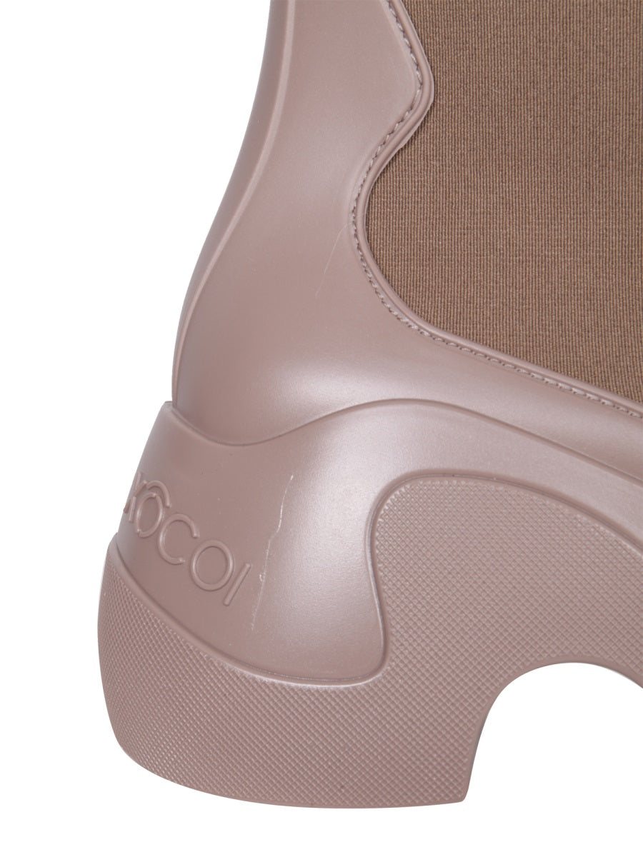 Chunky Sculpted Rubber Sole Boots